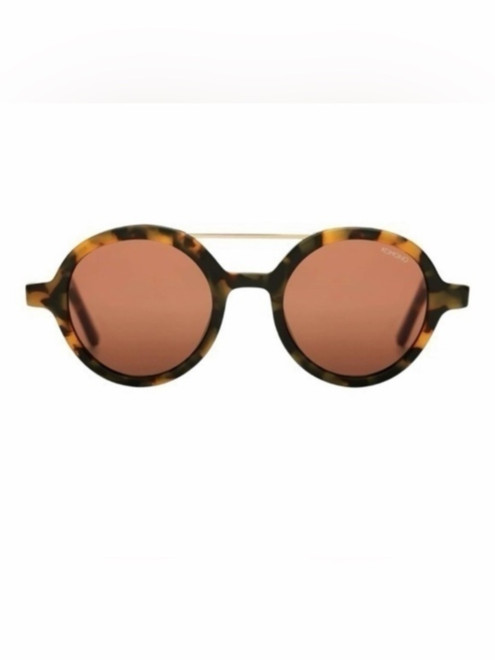New Komono Sunglasses Vivien Tortosie gold brown round